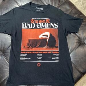 Bad Omens The Death Of Peace And Mind Album Cover Art Metal Band T Shirt Large